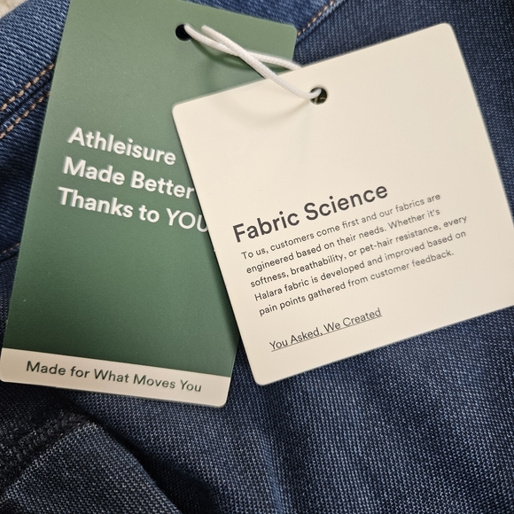 Halara Shirt Dress Midi Flex Denim Long Sleeve Pockets Western Stretch Large - Picture 9 of 11